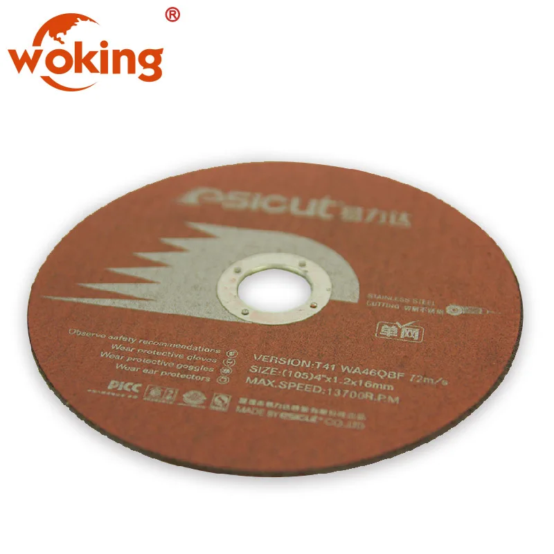 4 inch High Efficient Metal Grinding Aluminum Oxide Abrasive Cutting Disc