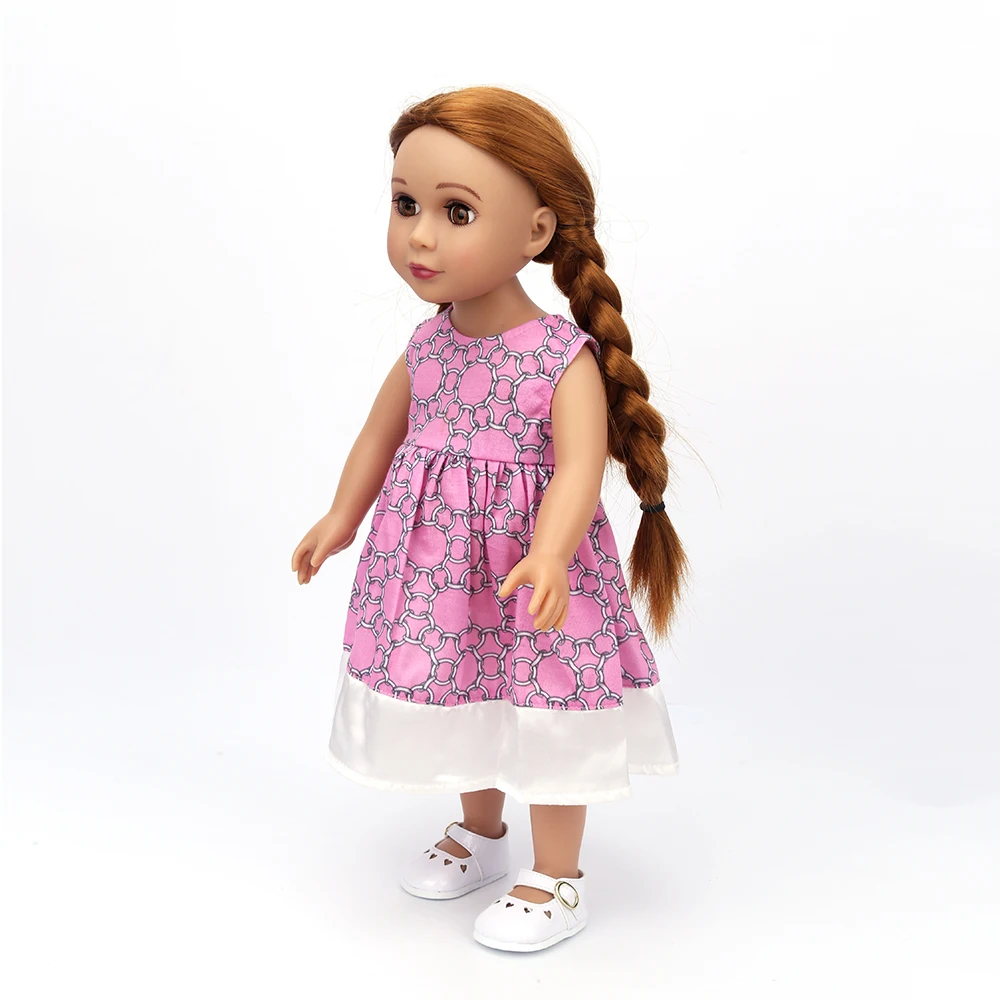 newest doll accessories doll princess dress for 18 inch girl doll