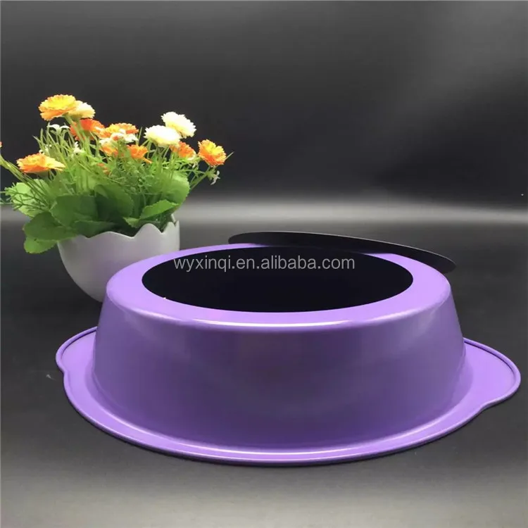 Wholesale Ceramic Coating Round Cheese Cake Pan With Removable Loose Bottom