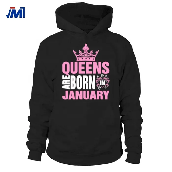 custom design queen are born in jannuary pu heat transfer vinyl