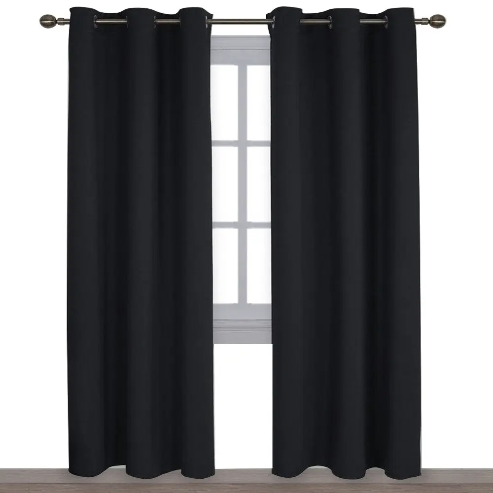 Top Seller Online Hotel Quality Curtain Woven Black Out Curtain for The Living Room (62176296341)