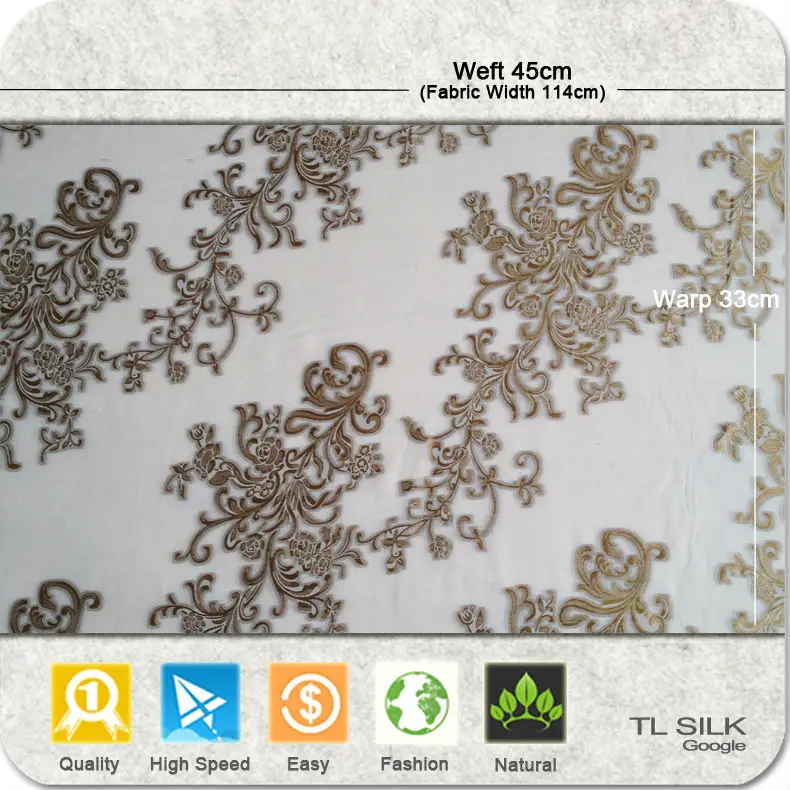 Indian Stripe Design Silk Brocade Jacquard Metallic Fabric S77