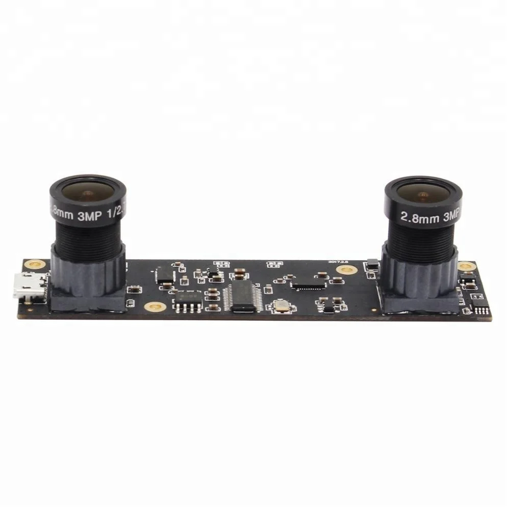 ELP 2.8mm Wide Angle Dual Lens USB Camera Module Aptina AR0330 1920x1080 mjpeg 30fps Camera usb for 3D Video Camera