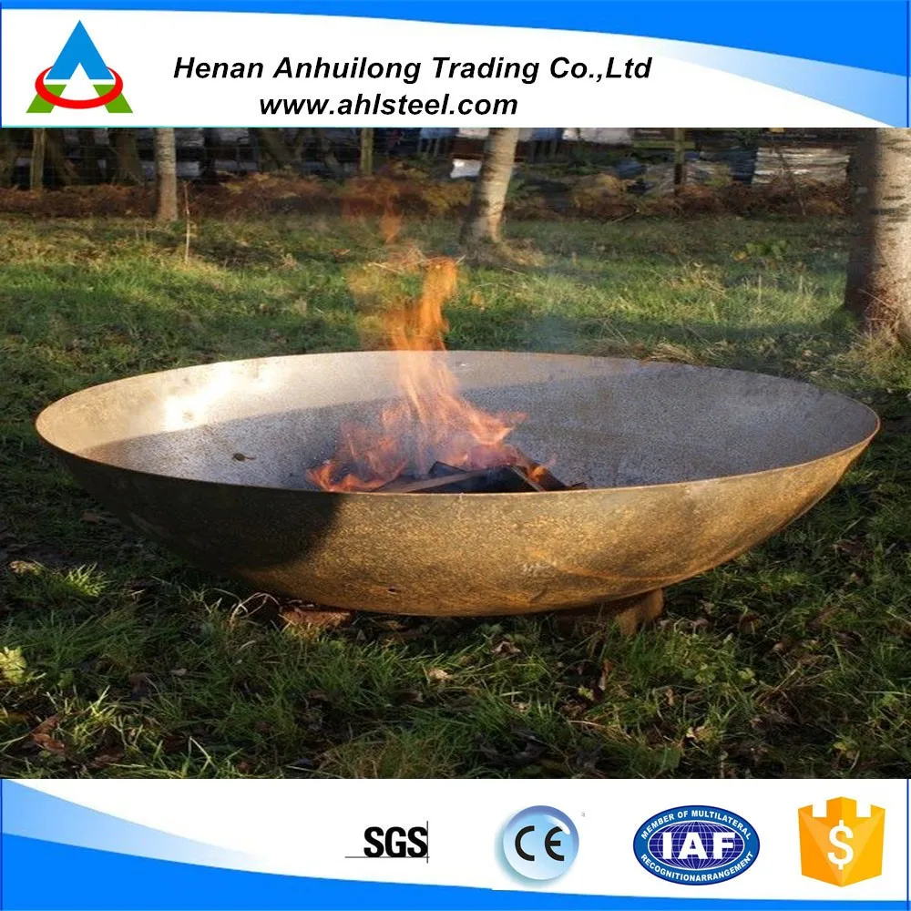 Indian Style Kadai Fire Pit Bowls for Outdoor / Patio Steel Firepit