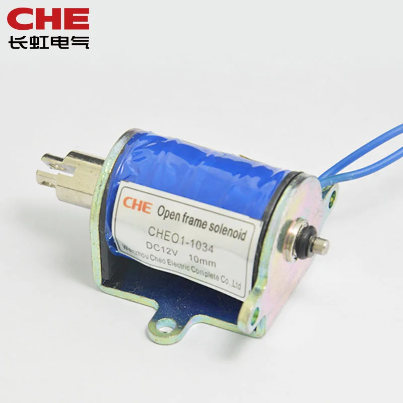 CHEO1-1034 DC6V, 12V or 24V Sroke 6mm frame Push Pull type solenoid Electromagnets