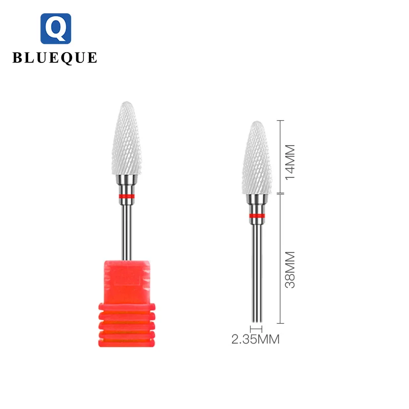 2019 BLUEQUE High  quality more colors ceramic  nail drill bit for manicure