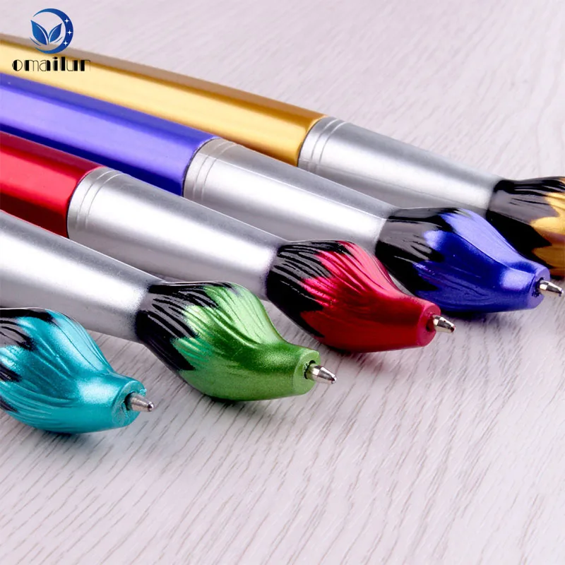 Promotional novelty paint brush ball pen with stylus, tablet pc stylus pen