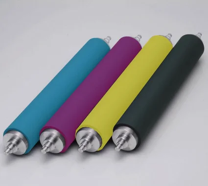 Production of rubber roller, polyurethane rubber roller, wear-resisting rubber roller