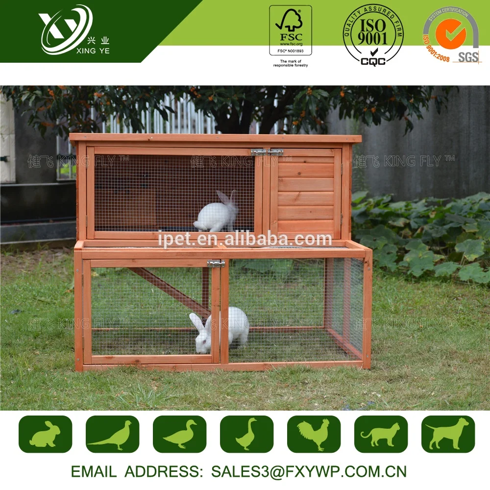 High quality new style large wooden house rabbit cage
