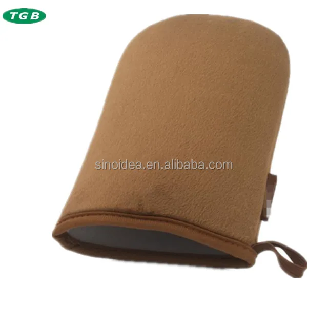 wholesale fasion Sunless Self Tanning Application Glove Mitt Applicator Double-Side Soft Velour Spray Tanning Mitts
