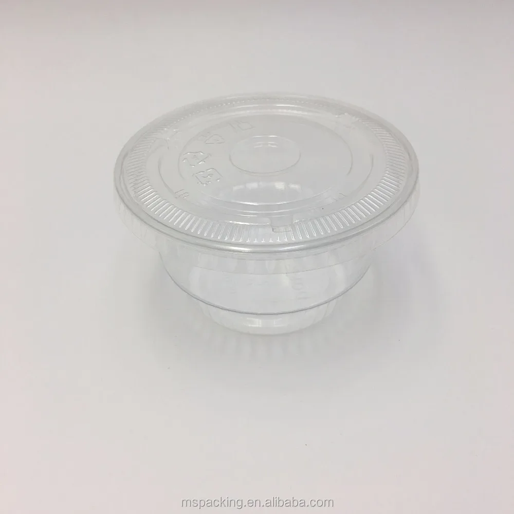Custom Logo Disposable Clear PET 6 oz 8 oz 12 oz 16 oz Yogurt Cup Plastic With Dome lid