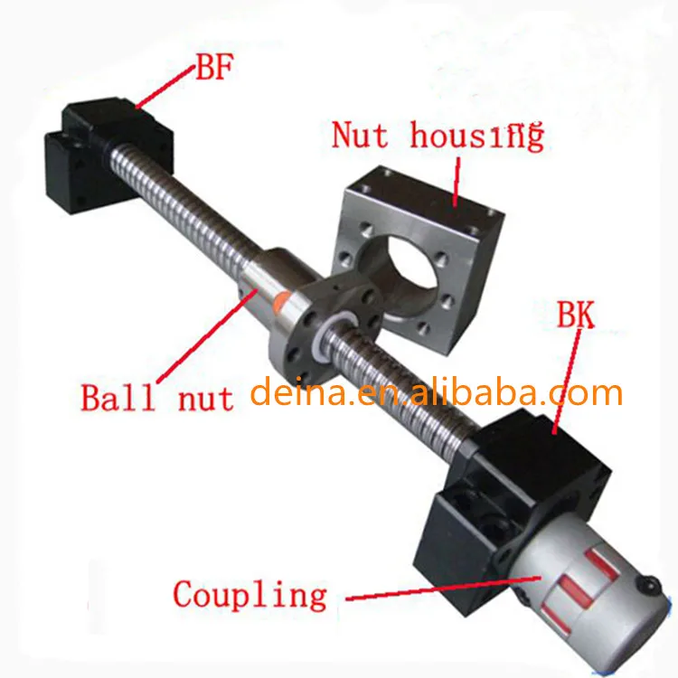 
Super quality 25mm ball screws support BK12BF12 BK20BF20 BK25 BF25 for CNC machinery 