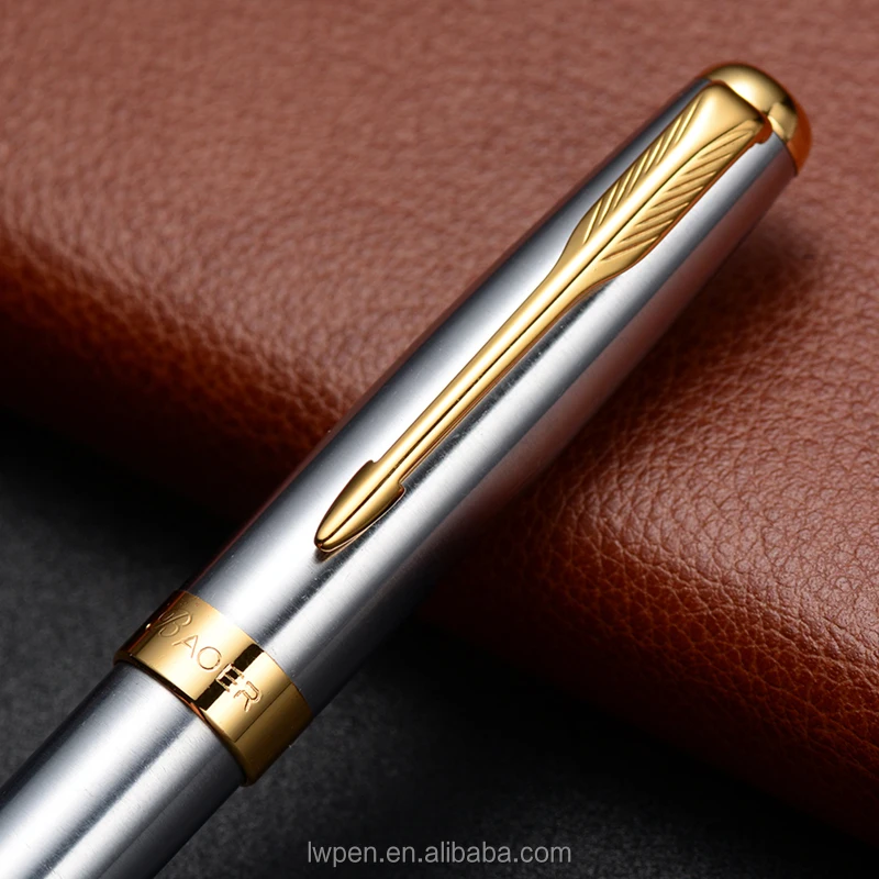 
Business Hot Office Stationery Wholesale China Promotional Custom Metal innovative Stainless Fountain unique gift ideal Pen 