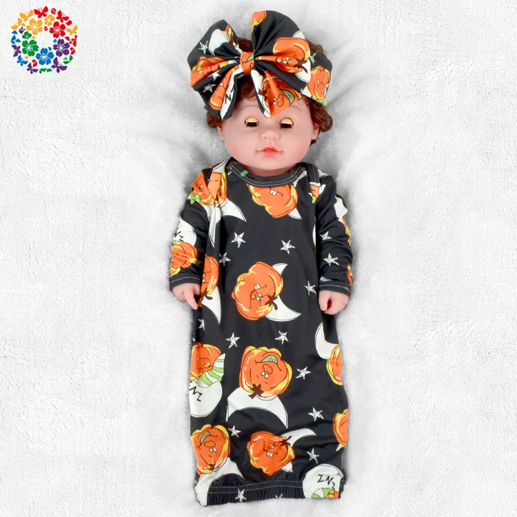 Pink Unicorn Prints Baby Christening Gowns Toddlers Sleep Gowns Baby Brushed Milk Silk Unisex Pajamas For Infant Girl And Boy