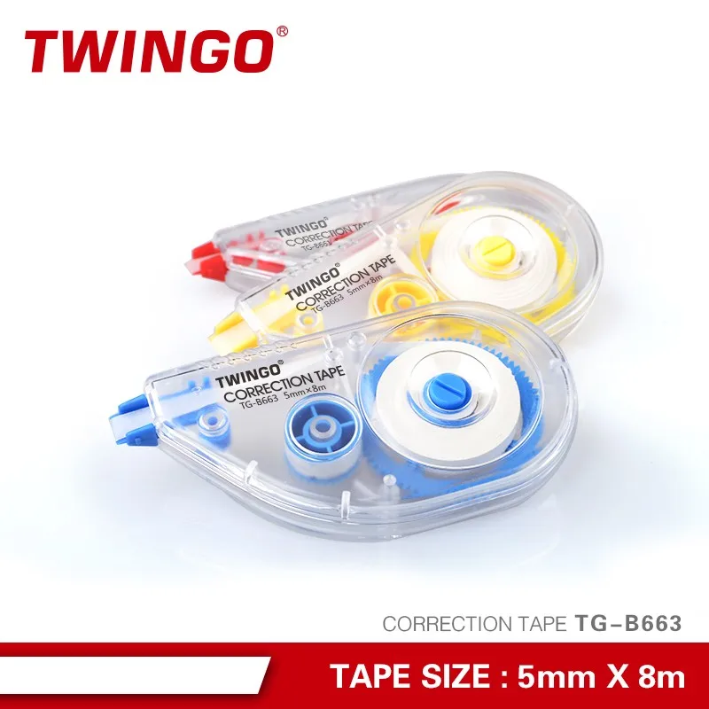 Correction Pen Manufactures Red Correction Tape with Pattern