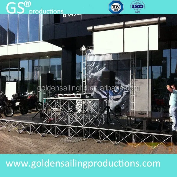 On sale aluminum portable stage for DJ drummer stage deck