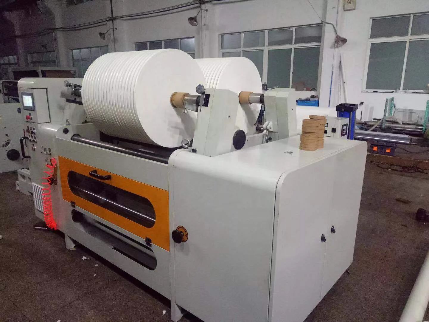 BDFQ Series Full Automatic Paper Straw Slitting Machine Paper Straw Raw Material Slitting