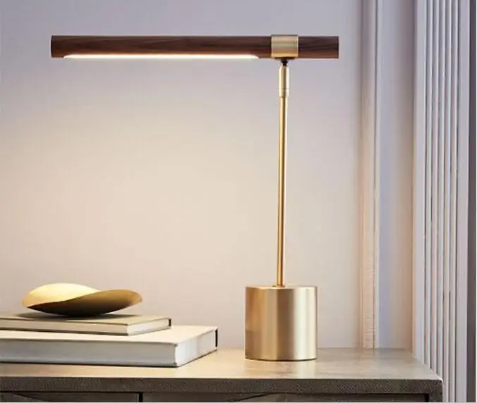 Home decorative reading light wooden table lamp