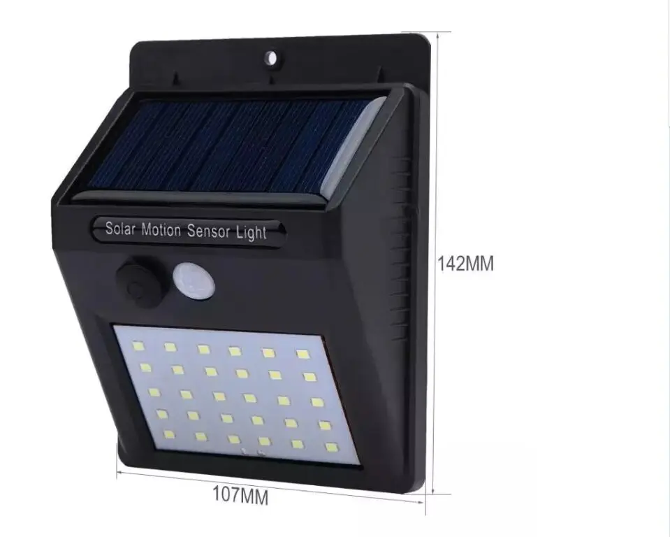 Factory wholesale high quality energy saving solar power led wall lamp