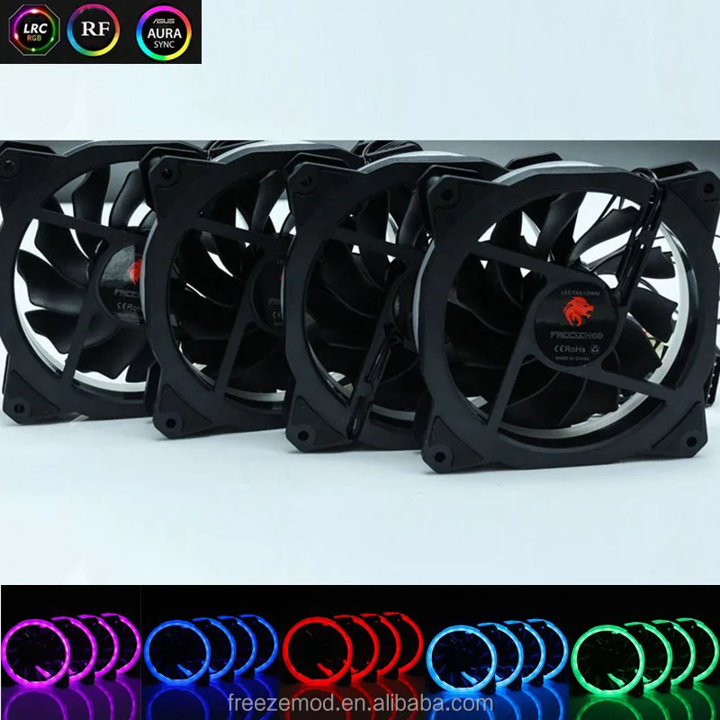 Вентилятор для ПК со светодиодной RGB подсветкой, 12 В, 120 мм