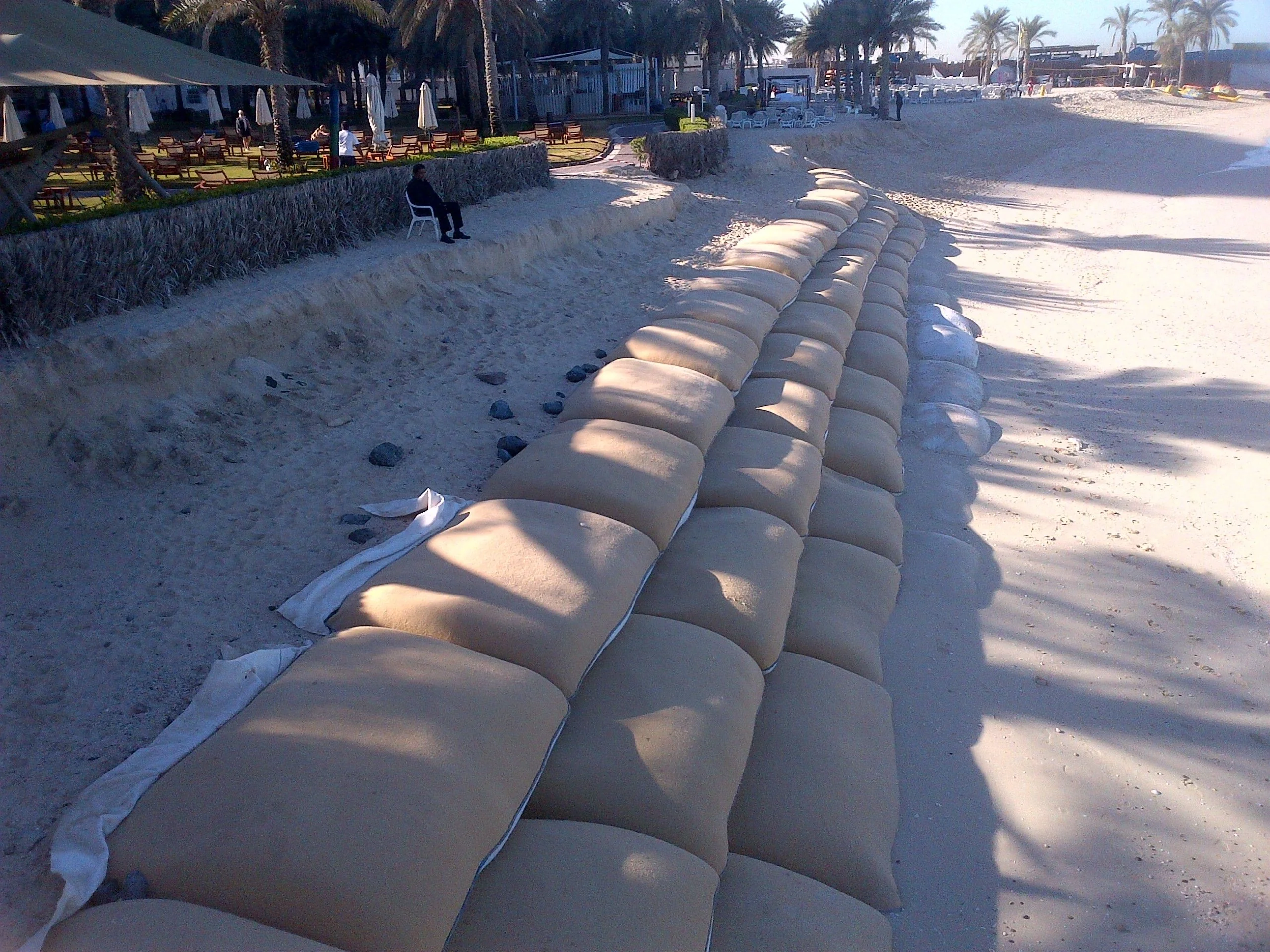 geotextile sand bag for erosion control and reinforcement