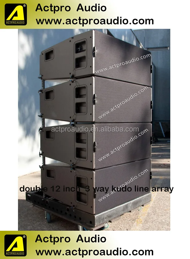 Kudo Dual 12 Inch Line Array Speaker Three Way Line Array System PRO Audio Loudspeaker