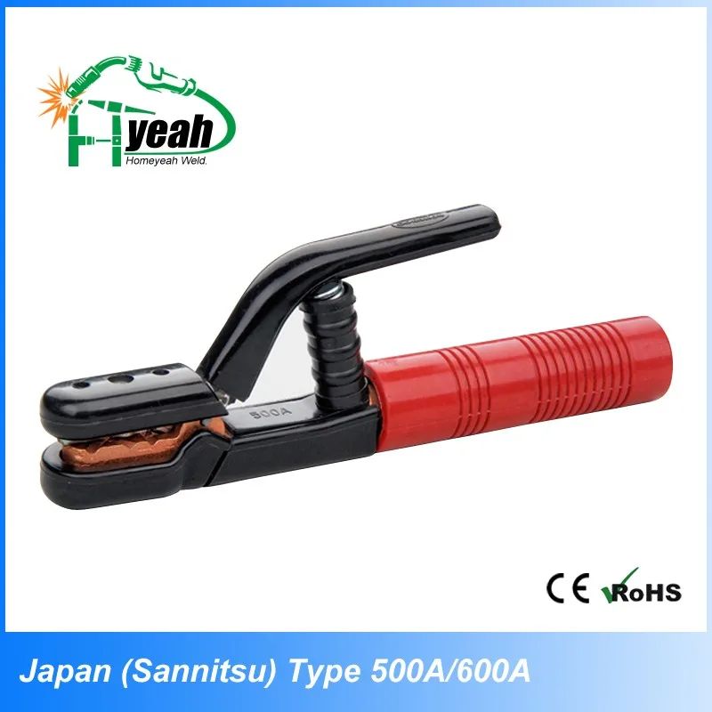 Завод Прямые Продажи Полный Латуни 500A 600A Electrode Holder Ce Доказано, китай Сварочных Электродов Держатель Производство