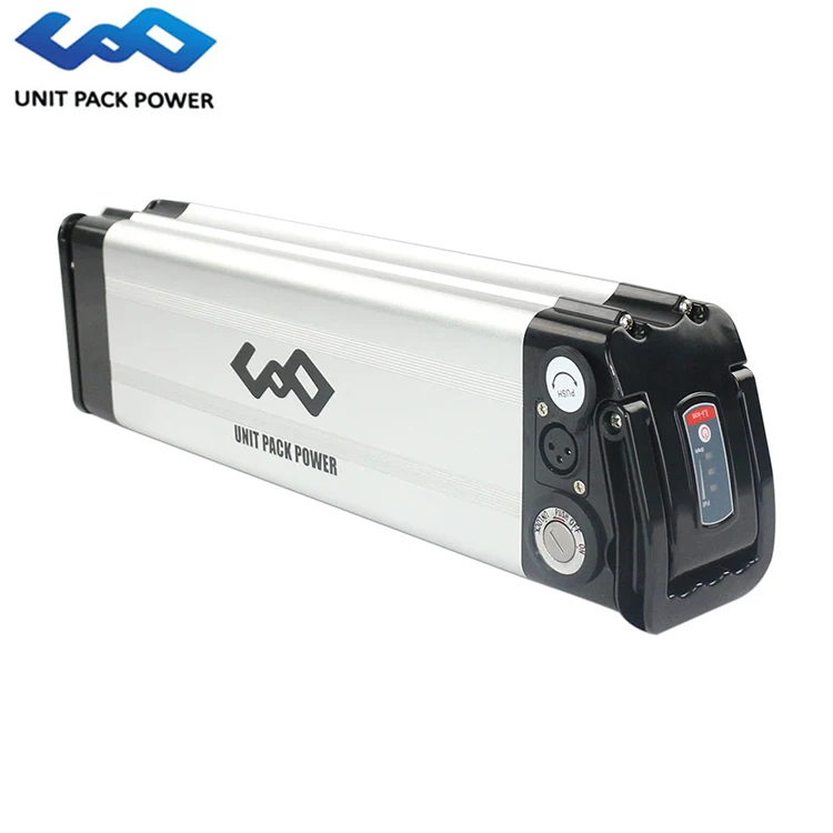 Unitpackpower 24v 36v 48v 10ah 15ah 17.5ah 20ah silver fish ebike lithium ion batteries Electric Bicycle Battery