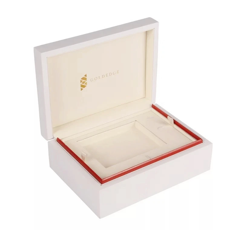 Custom Luxury Glossy Lacquer Empty Phone Box wooden Cellphone box