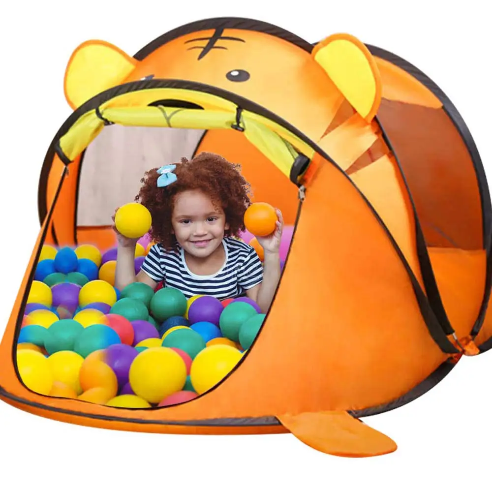 Indoor Kids Play Camping Animal Cartoon Tent for Children Avoid Building Pop up India Castle Playhouse Tents