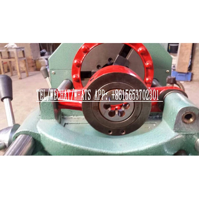 Stainless steel pipe iron pipe cut external thread Threading inner hole chamfering machine