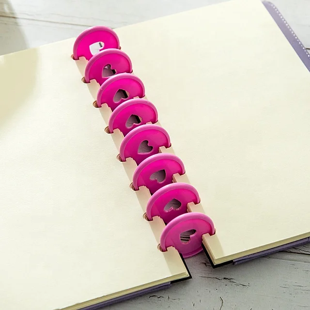 disc bound plastic cover  pu notebook