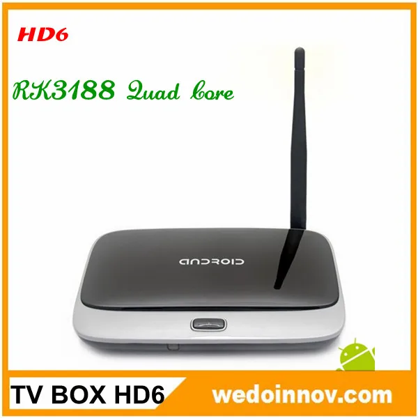 популярные hd6 андроид tv коробка барана 2gb рум 8gb rk3188 диапазона hdmi основных беспроводная смарт-tv