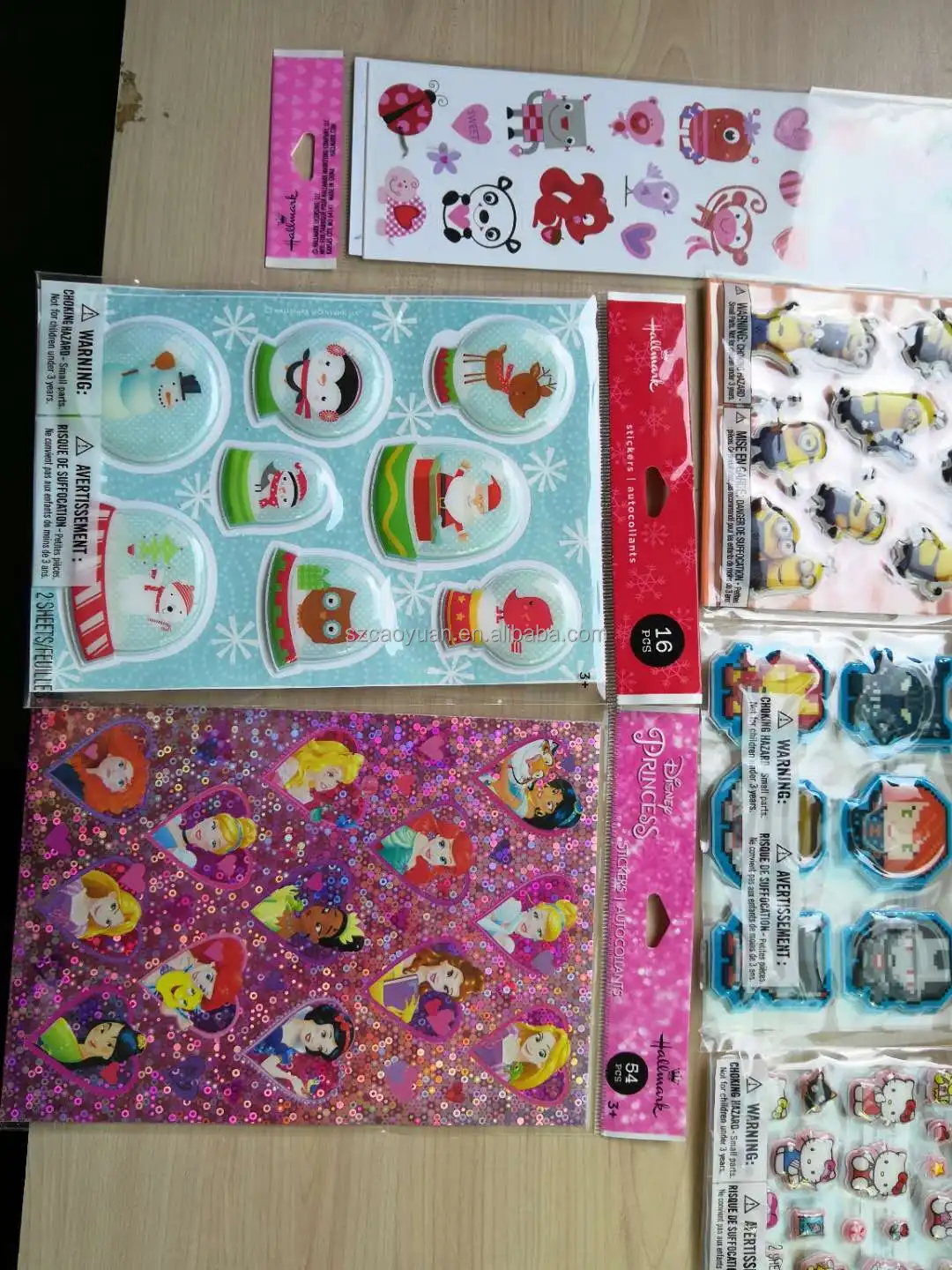 CMYK self- adhesive CMYK Epoxy Resin Stickers 3D resin sticker dome stickers