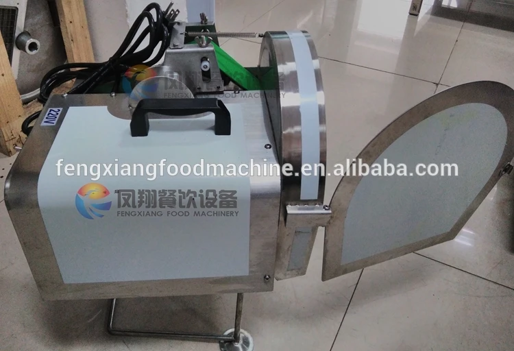 Kitchen Restaurant Leafy Vegetable Cutter Spring Onion Celery Pepper Ring Okra Cutting Machine