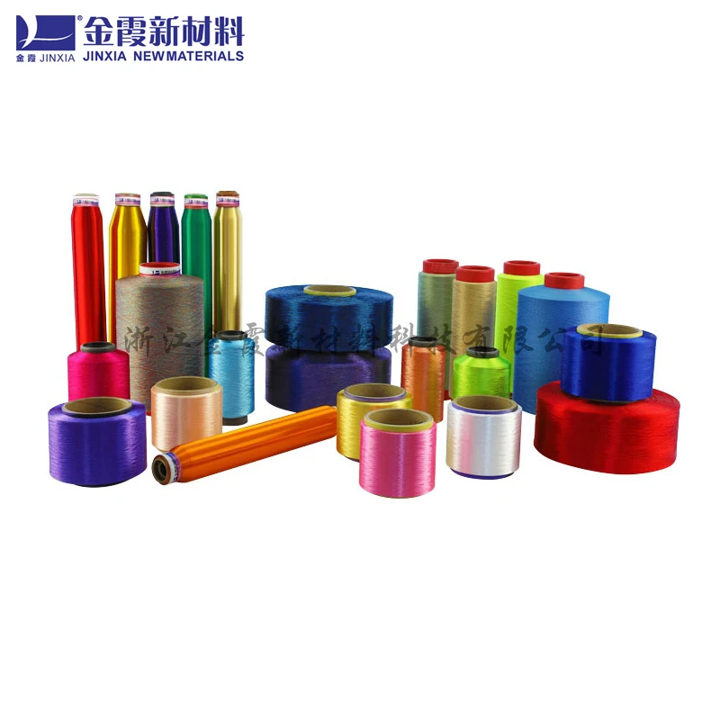 150D/48F Colored 100% Dope dyed fancy yarn knitting dty yarn manufacturer dty polyester yarn