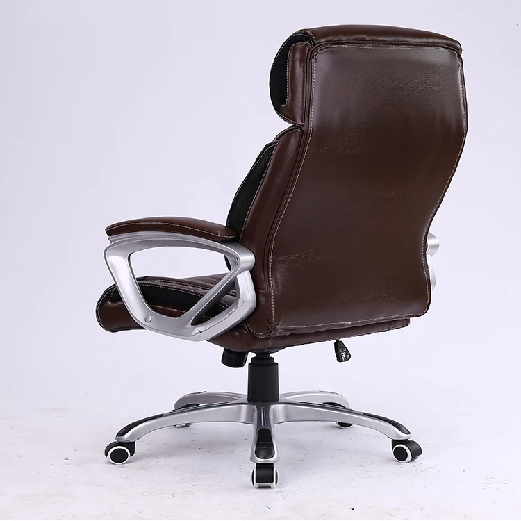 
Hot sell 52cm back width certificate luxury leather office chairs with armrest wholesale 
