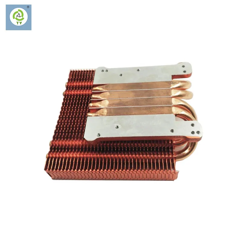 
CPU Heat Pipe Welding Radiator High Power Computer Radiator Industrial computer servers buckle FIN heat pipe radiators 
