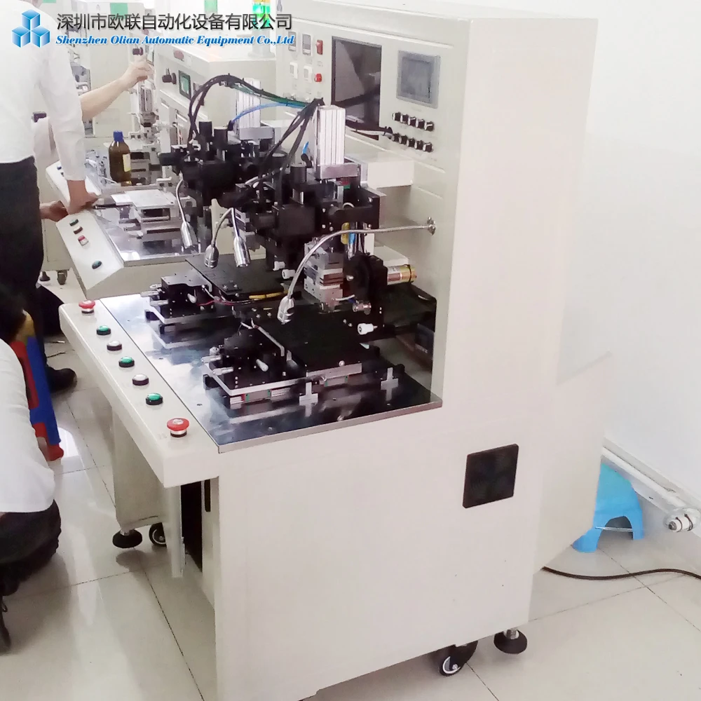 Olian new iphone x samsung s7 edge screen Automatic Flex Cable bonding Machine with 4 Microscope to repair all mobile phone LCD