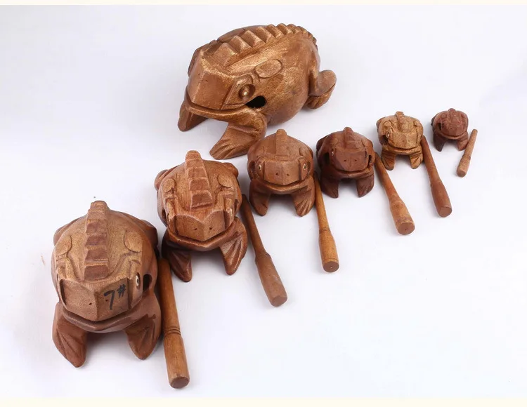 QS brand high quality feature craft thailand wooden frog