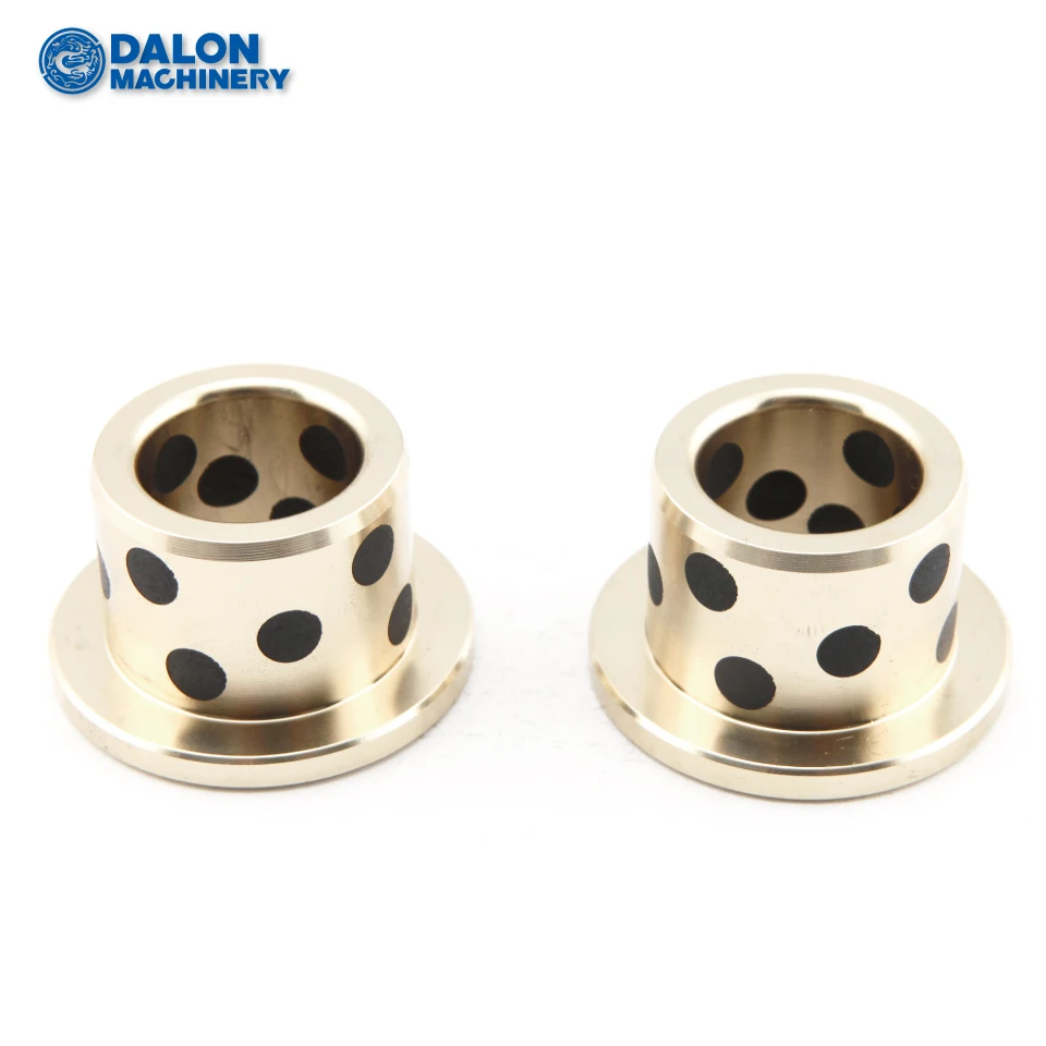 graphite lubricated bronze flange flanged sleeve bearings