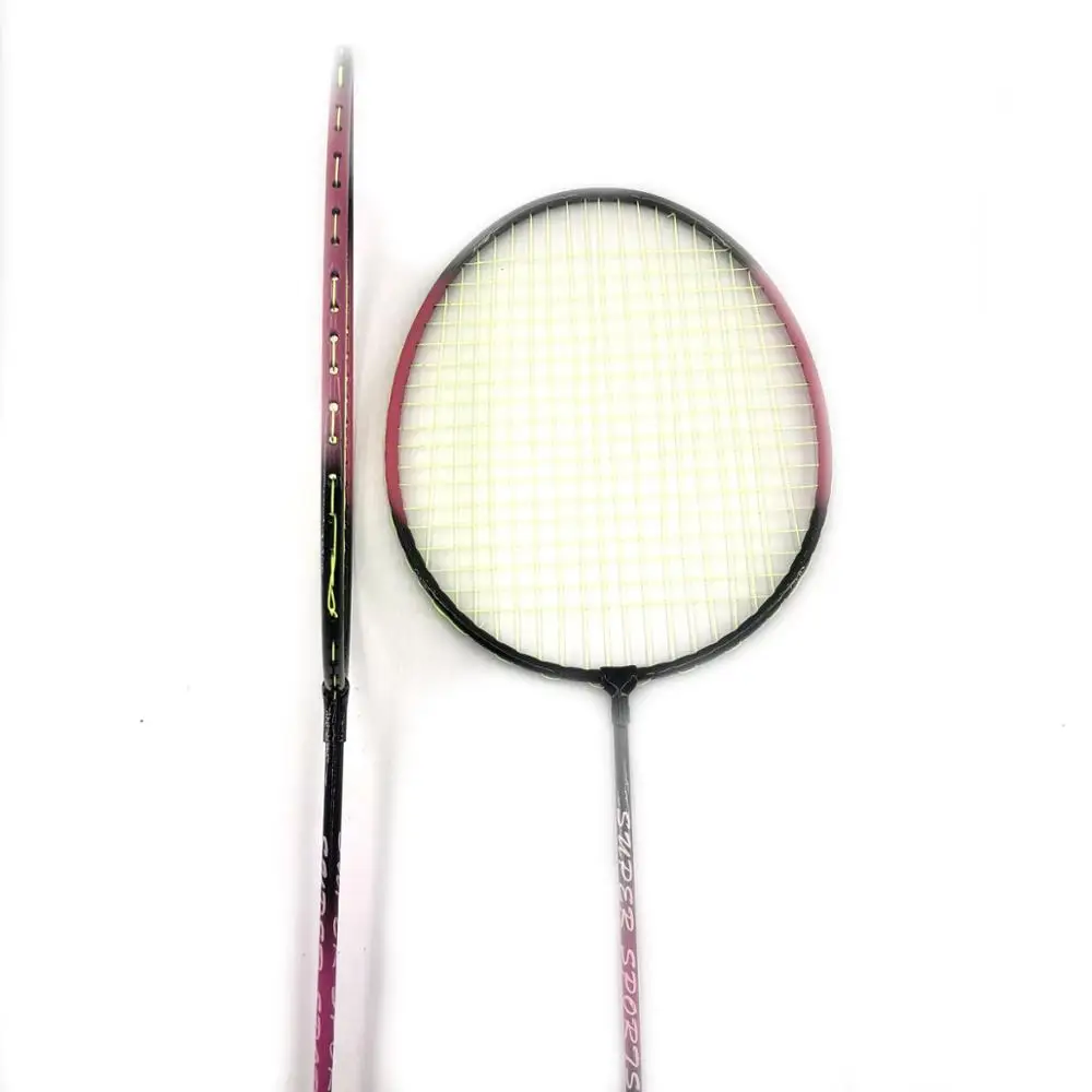 Высококачественные тенниски для бадминтона из углеродного волокна на заказ, алюминиевые карбоновые ракетки для бадминтона