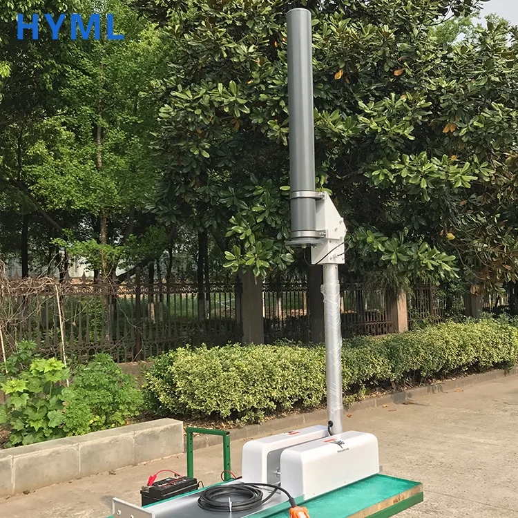 
small folded telescopic antenna mounted on the car 