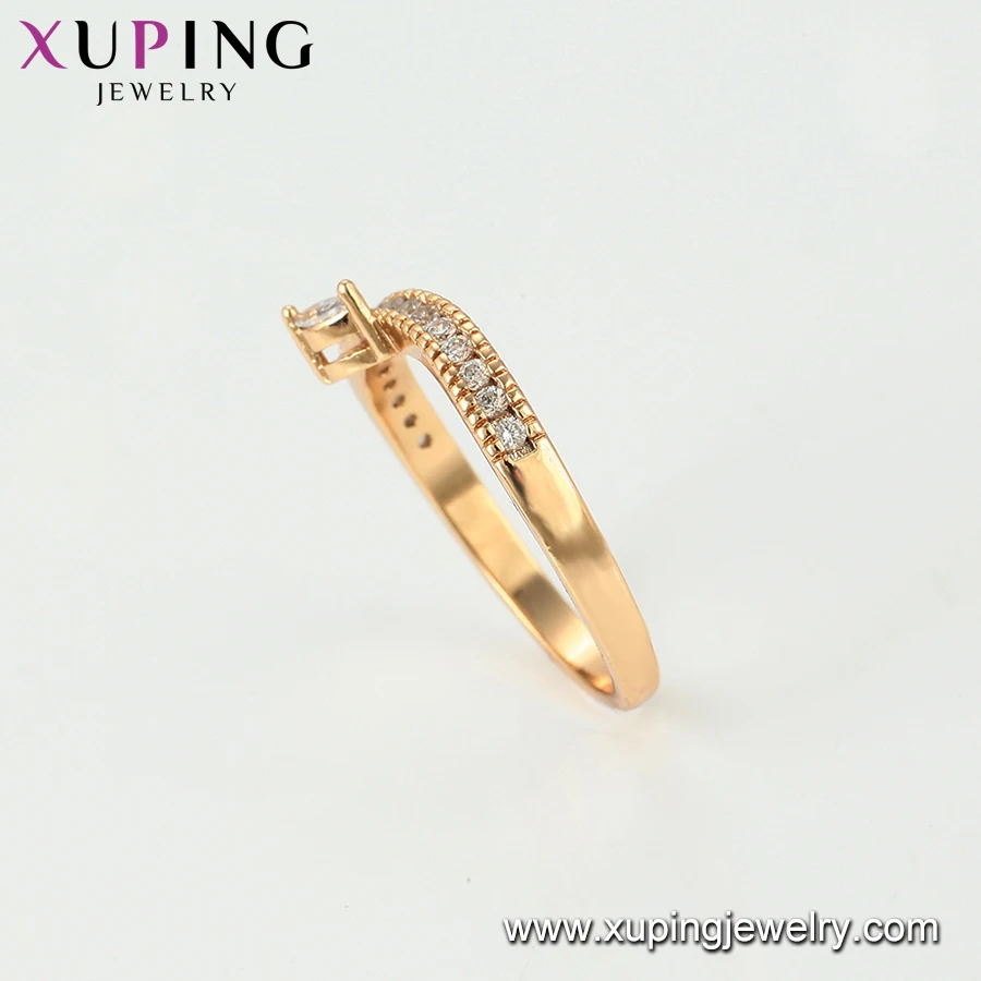 15299 xuping shopping online top grade delicate 18k gold plated 2 gram ring