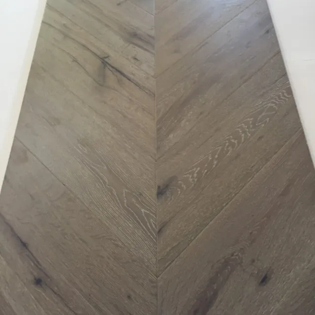 
Hot Selling Chevron Parquet White Oak Engineered Wooden Flooring 