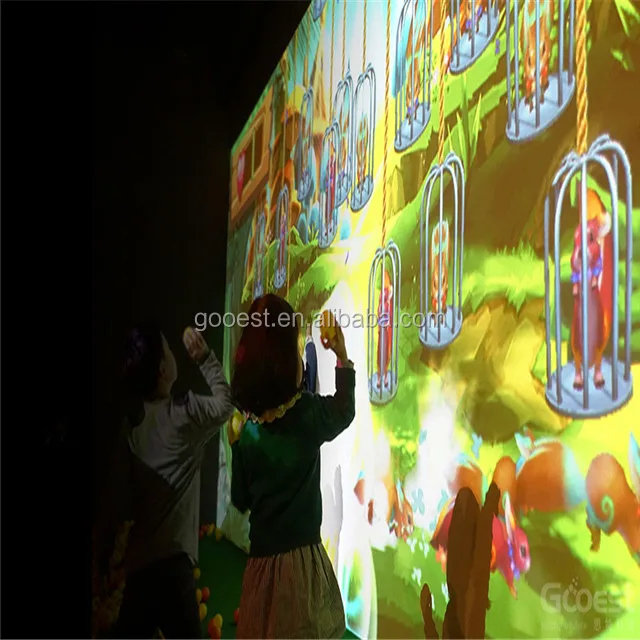 
indoor playground interactive projection floor system kids indoor amusement park equipment with interactive ball pool 