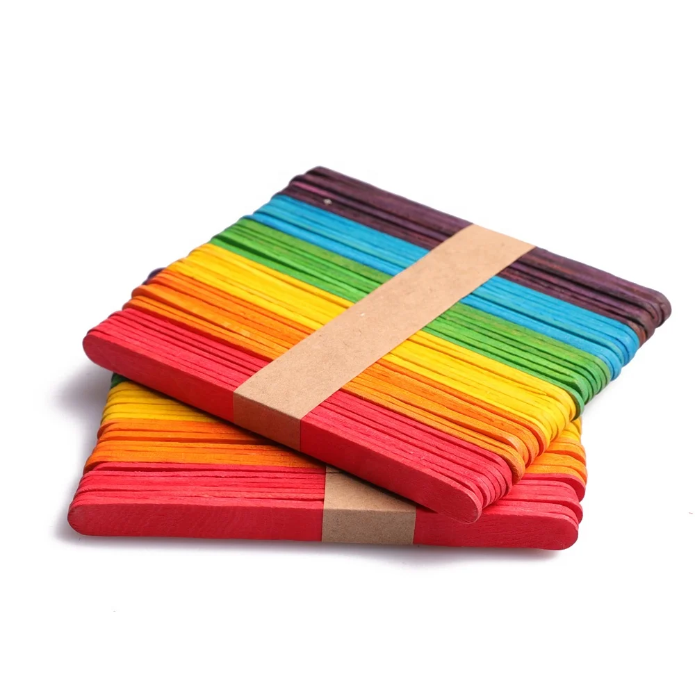 Birch Wood Handmade Ice Cream Sticks For Wooden House Building