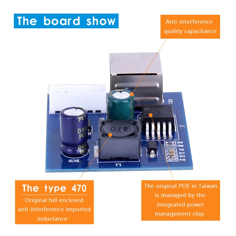 CCTV Monitor camera waterproof box POE Splitter module separator Integrated power type no-standard 24V 24v power supply