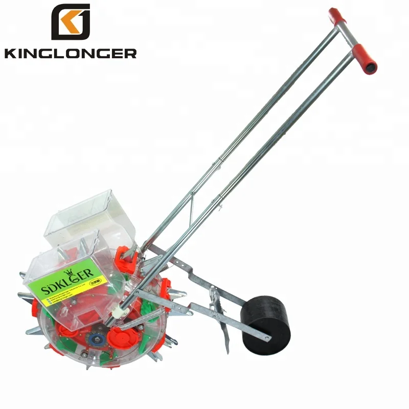 hand push manual planter with fertilizer