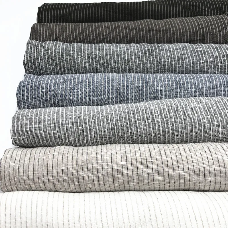 
Оптовая продажа, домашний текстиль, 100% льняная ткань, полосатая льняная ткань  (62197027295)